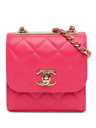 CHANEL Pre Owned 2020 Mini Trendy CC Clutch Mit Kettenriemen Rosa FARFETCH DE