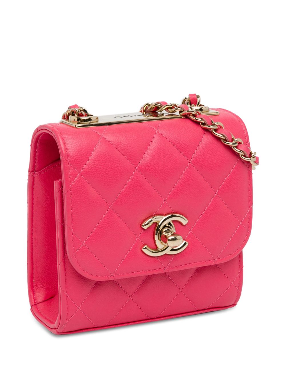 CHANEL Pre Owned 2020 Mini Trendy CC Clutch Mit Kettenriemen Rosa FARFETCH DE