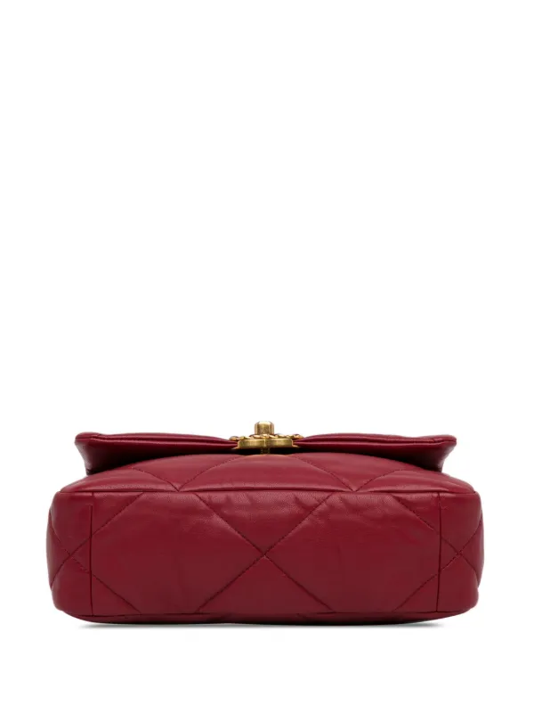 CHANEL Pre-Owned 2019 19 フラップ レザーサッチェルバッグ M - Farfetch
