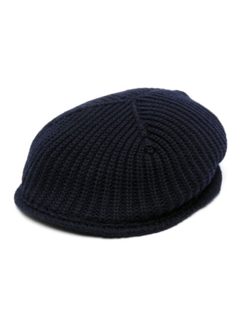 ribbed-knit beret