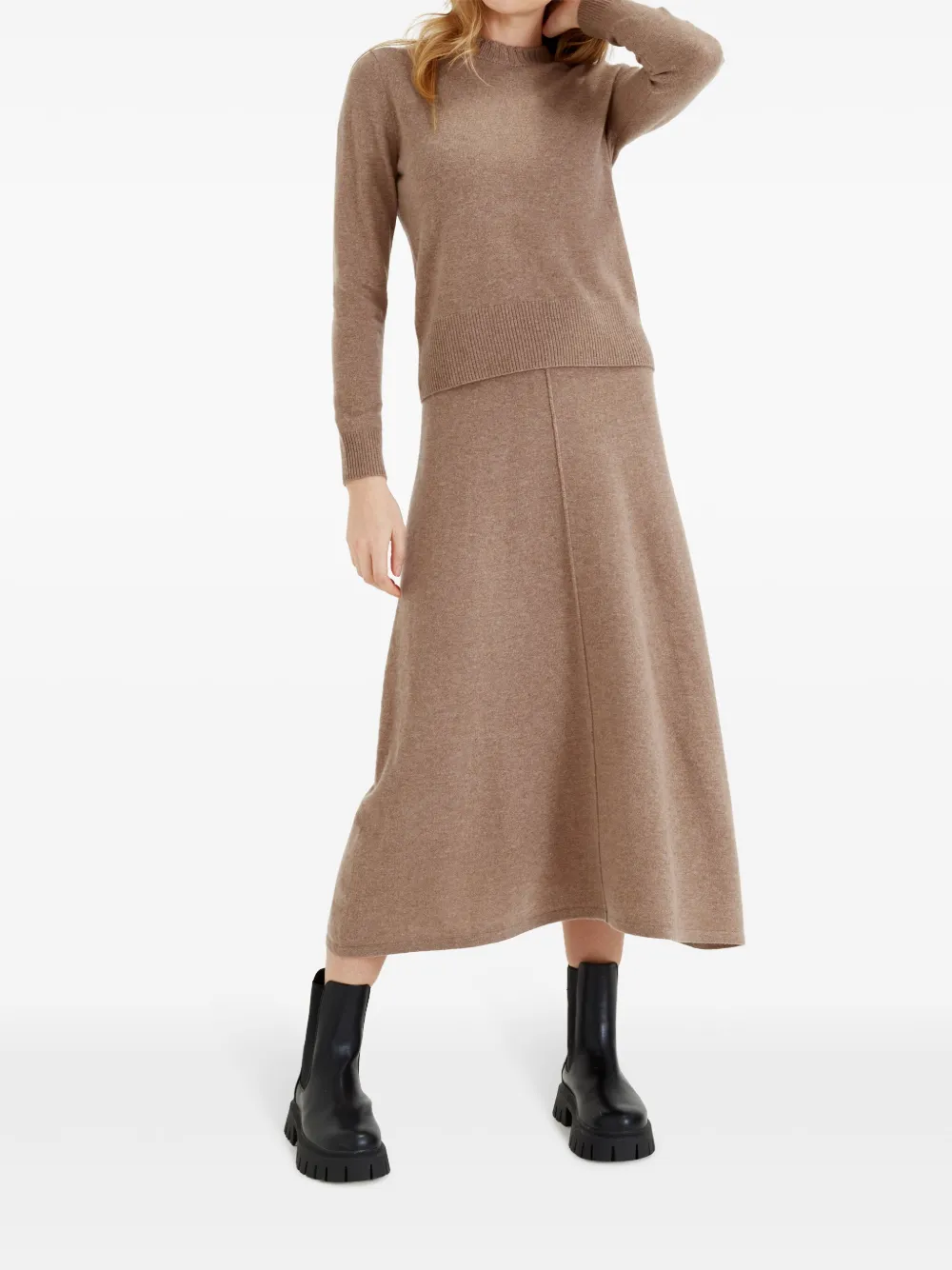 Chinti & Parker crew-neck knitted jumper - Beige