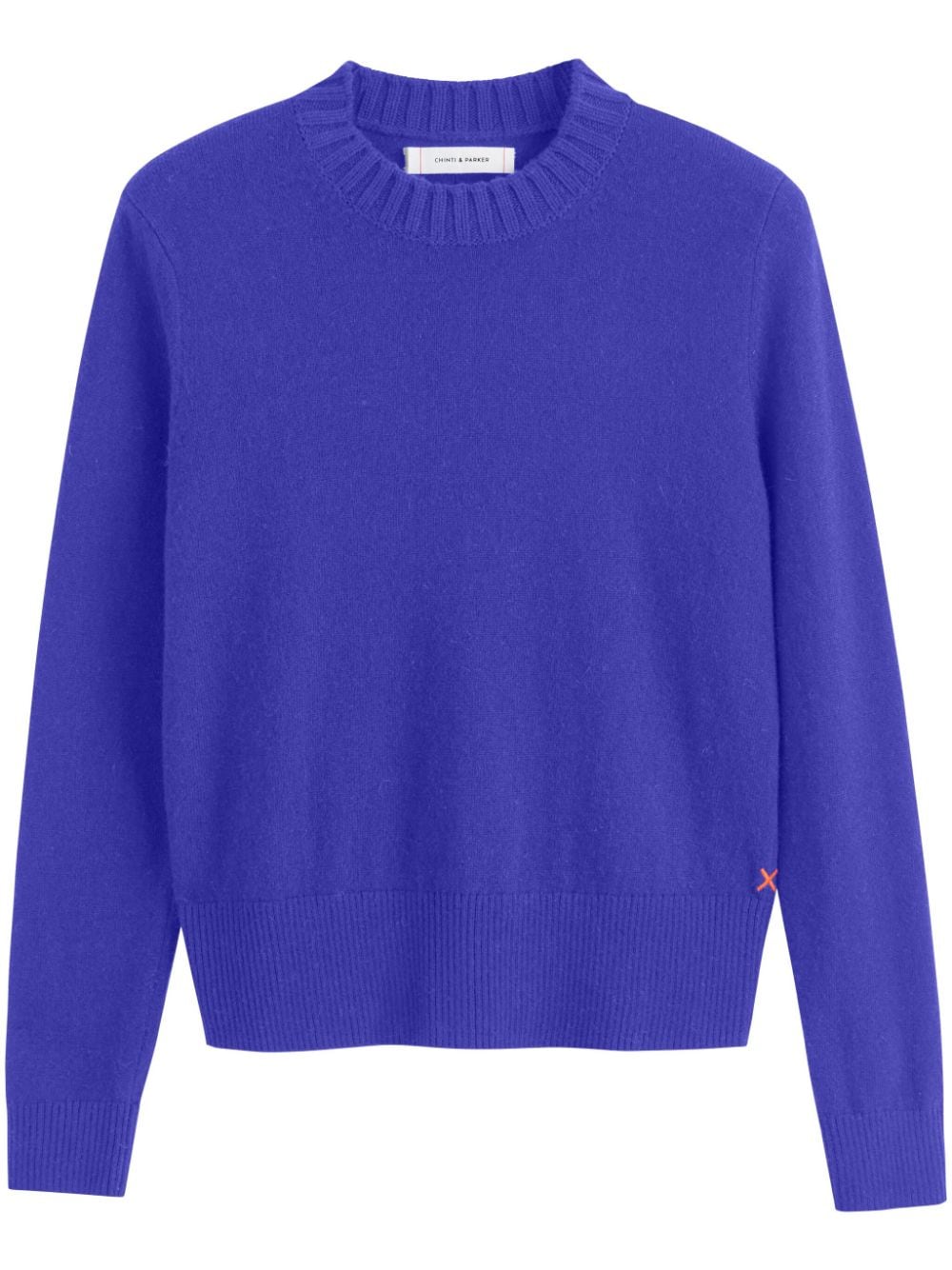 Shop Chinti & Parker Cropped Jumper In Purple