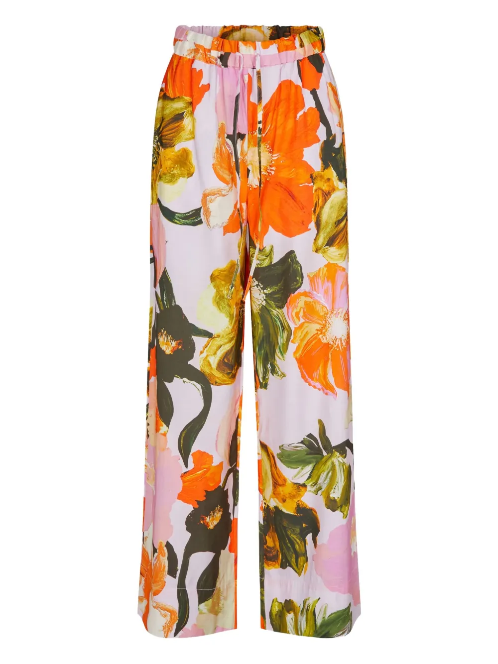 Stine Goya Emi poppy-print trousers Roze