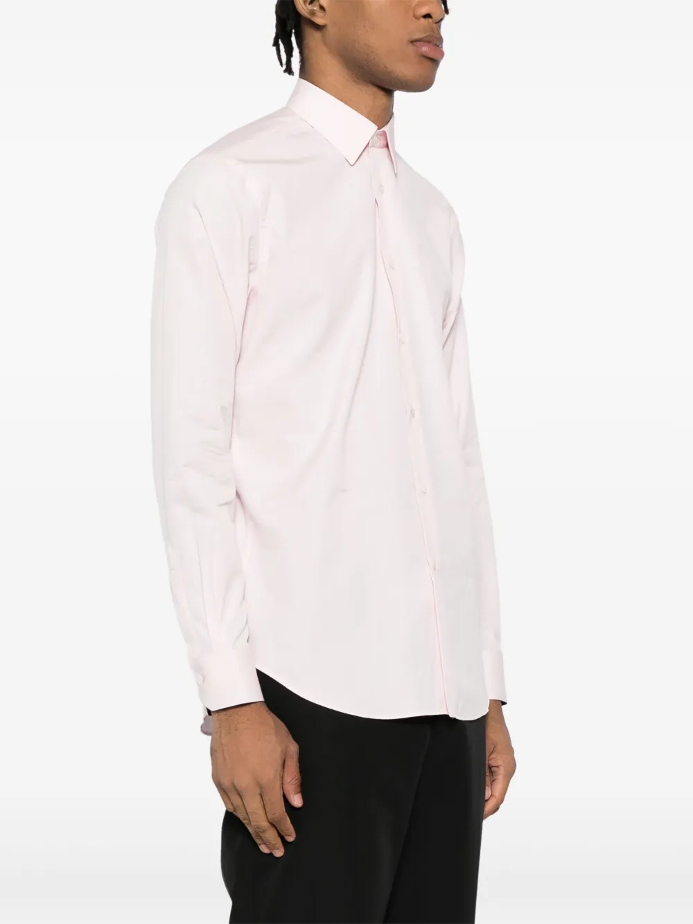 Paul Smith Blouse met gestreepte cuffs Roze