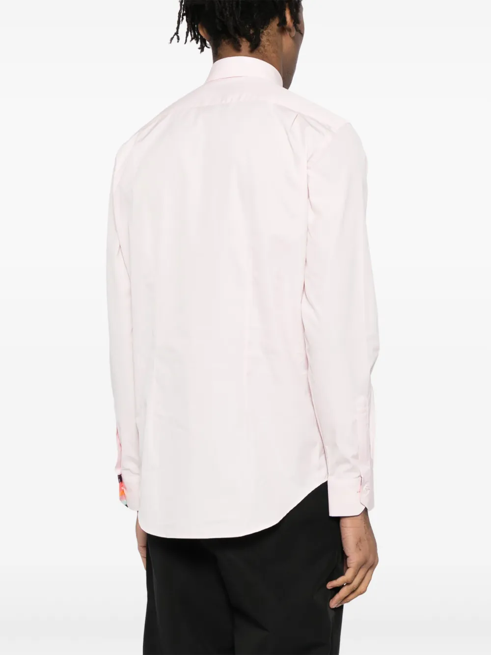 Paul Smith Blouse met gestreepte cuffs Roze