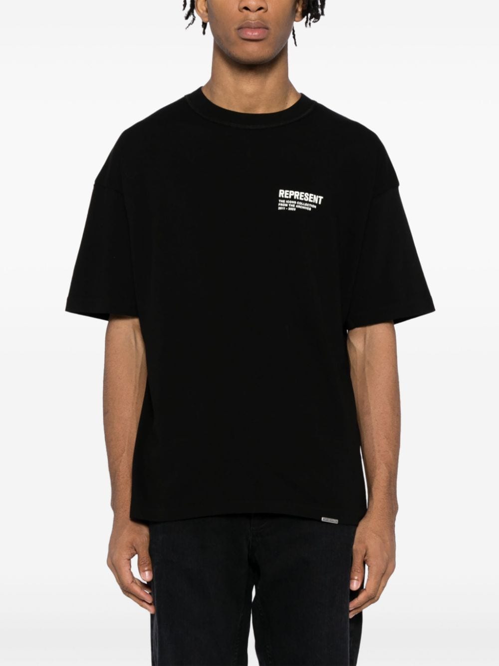 Shop Represent Monochrome Icon T-shirt In Black