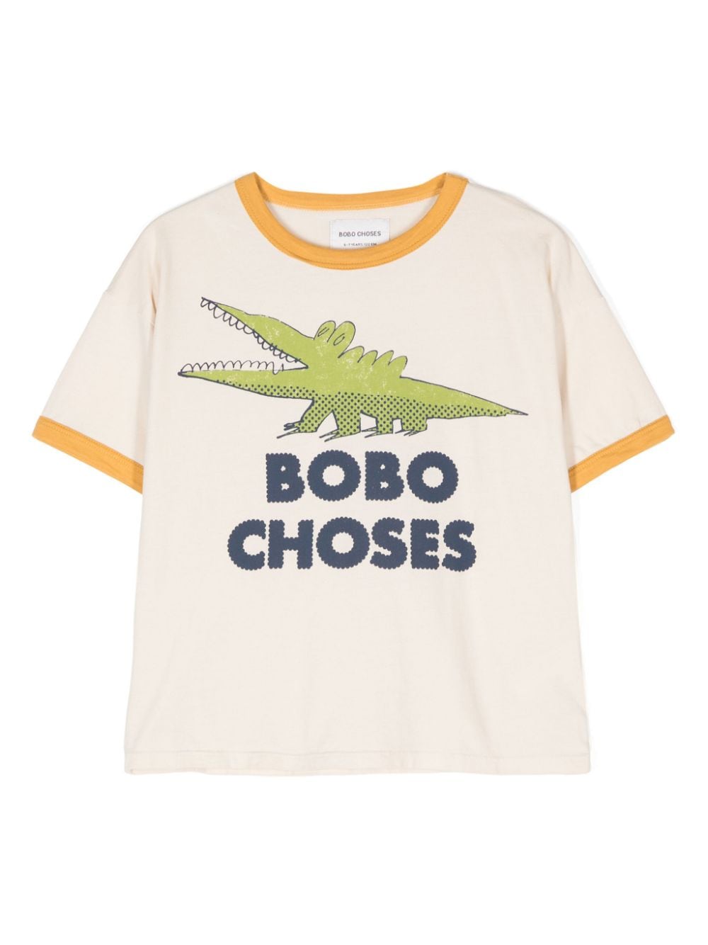 Bobo Choses Talking Crocodile T-shirt - Toni neutri