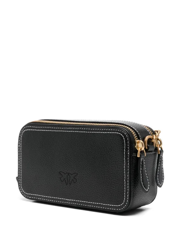 PINKO Carrie Camera Bag | Black | FARFETCH JO