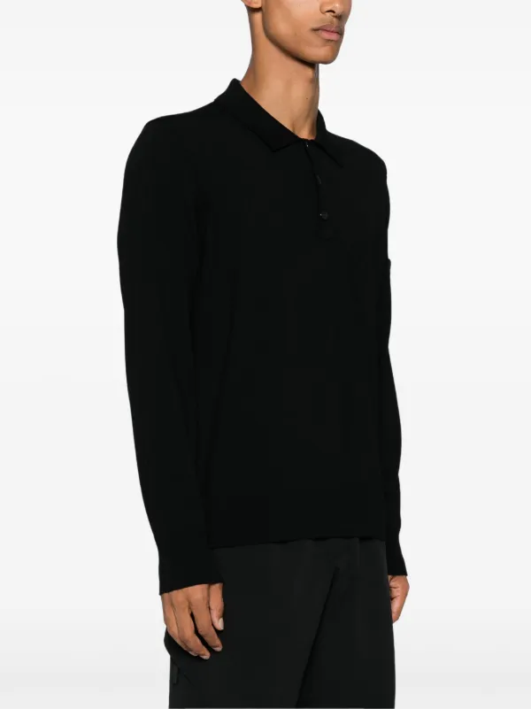 Stone Island コンパスバッジ ポロシャツ | ブラック | FARFETCH JP
