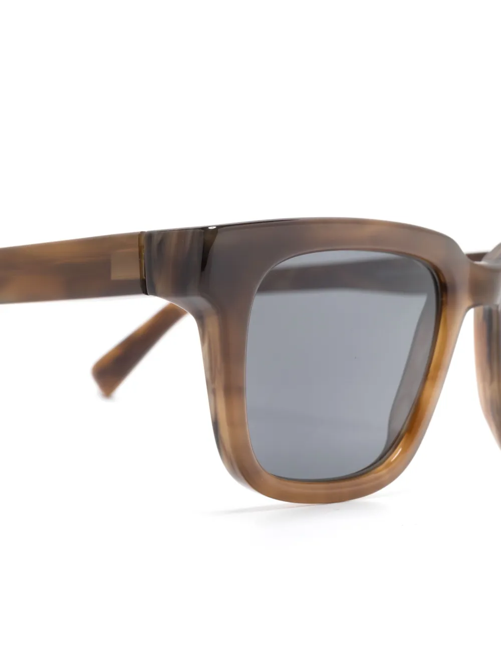 Mykita x Monocle Lamin zonnebril Bruin