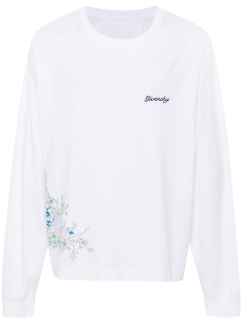 Givenchy logo-embroidered T-shirt Men