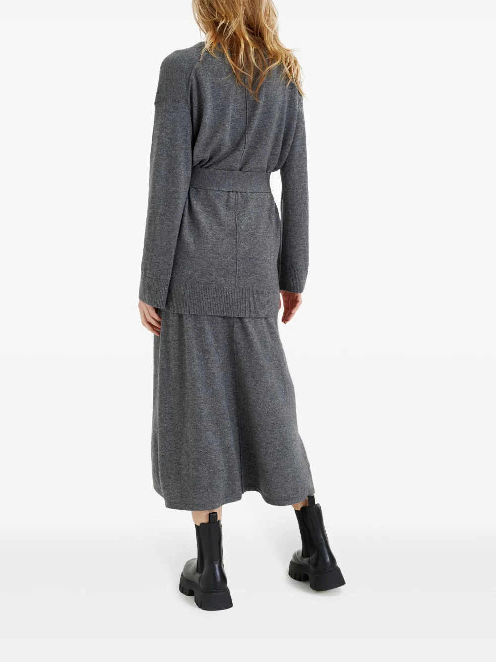 Chinti & Parker High-waisted Midi Skirt In Gray