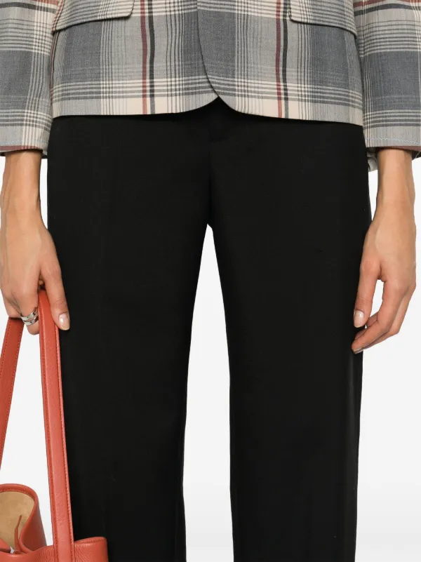 Kenzo Virgin Wool Trousers | Black | FARFETCH JO