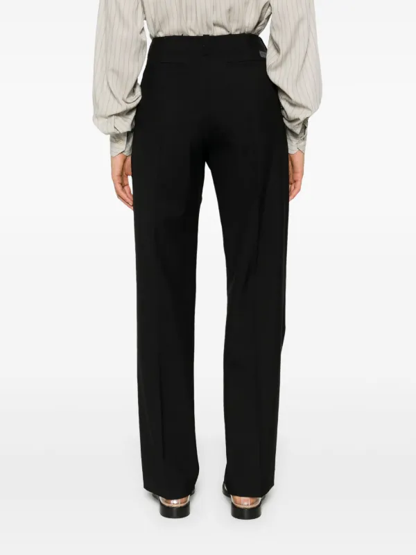 Kenzo Virgin Wool Trousers | Black | FARFETCH JO
