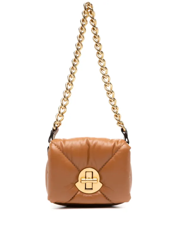 Moncler Borsa a Tracolla Puf Mini | Marrone | FARFETCH IT