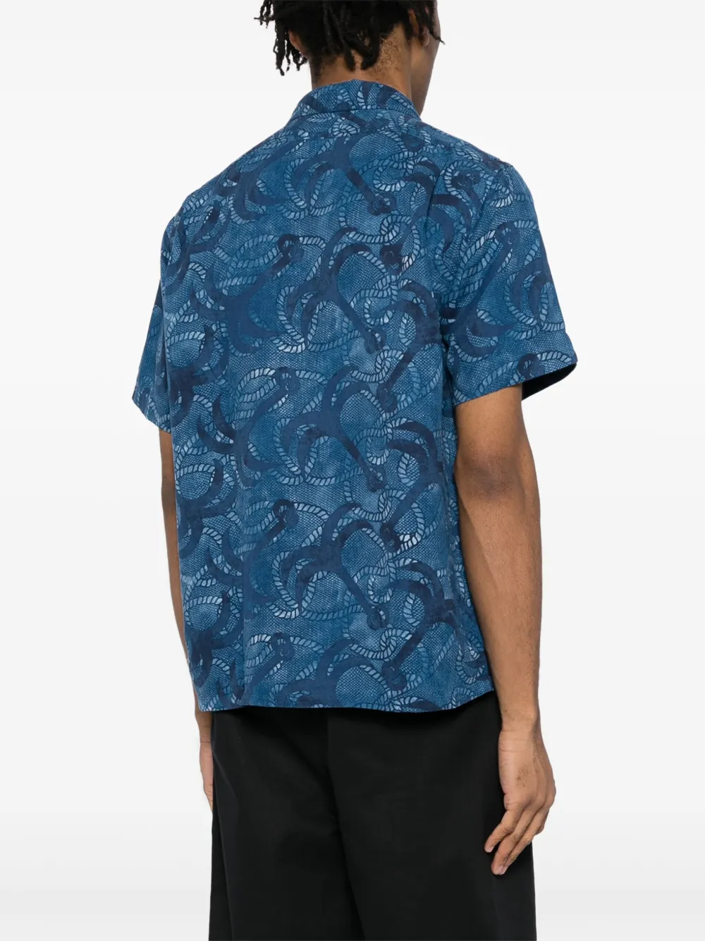 Polo Ralph Lauren Overhemd met grafische marmerprint Blauw