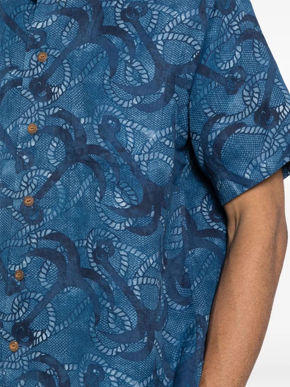 Polo Ralph Lauren Overhemd met grafische marmerprint Blauw