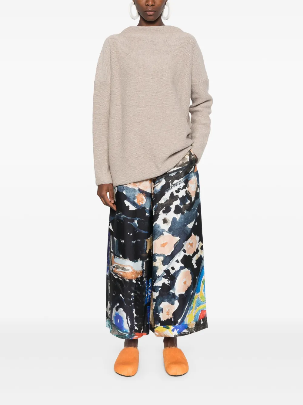 Daniela Gregis Trainingsbroek met abstracte print - Oranje