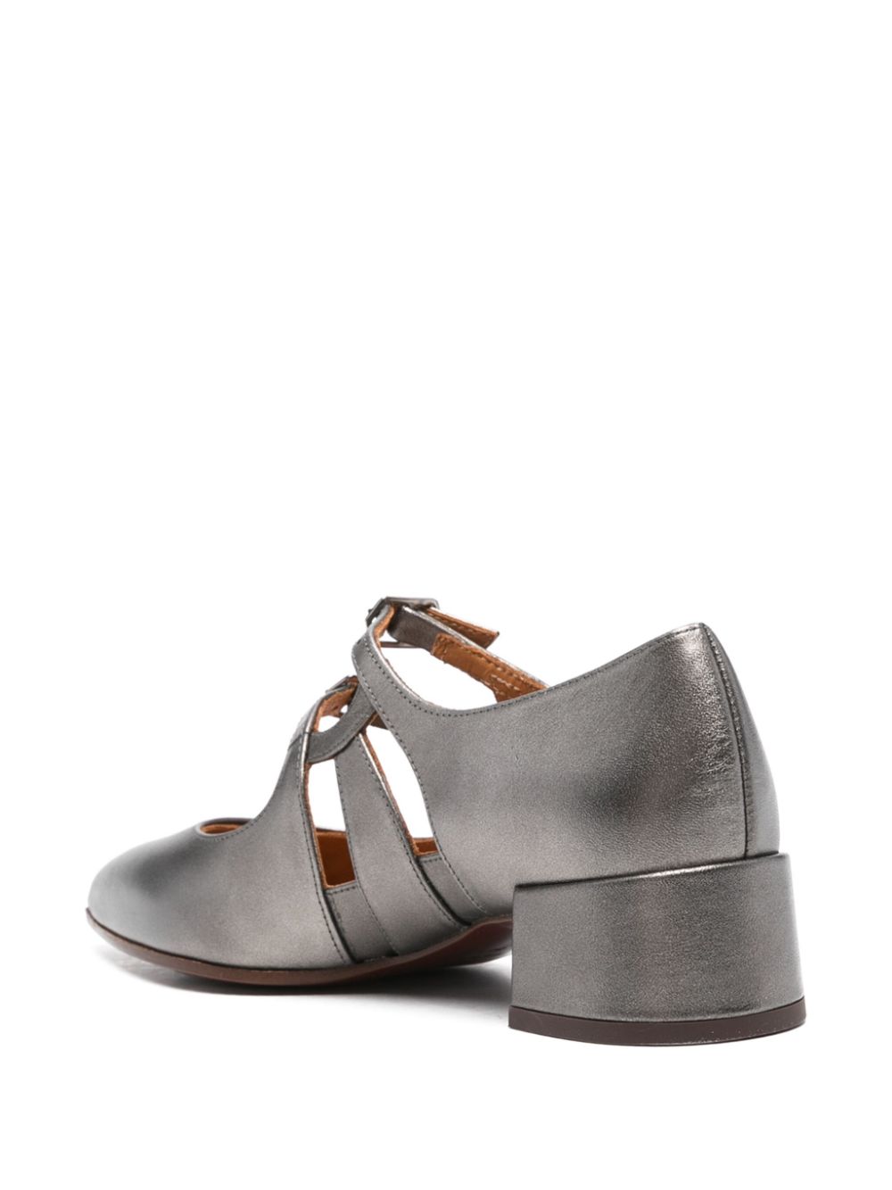 Chie Mihara 30mm Jersey pumps Silver