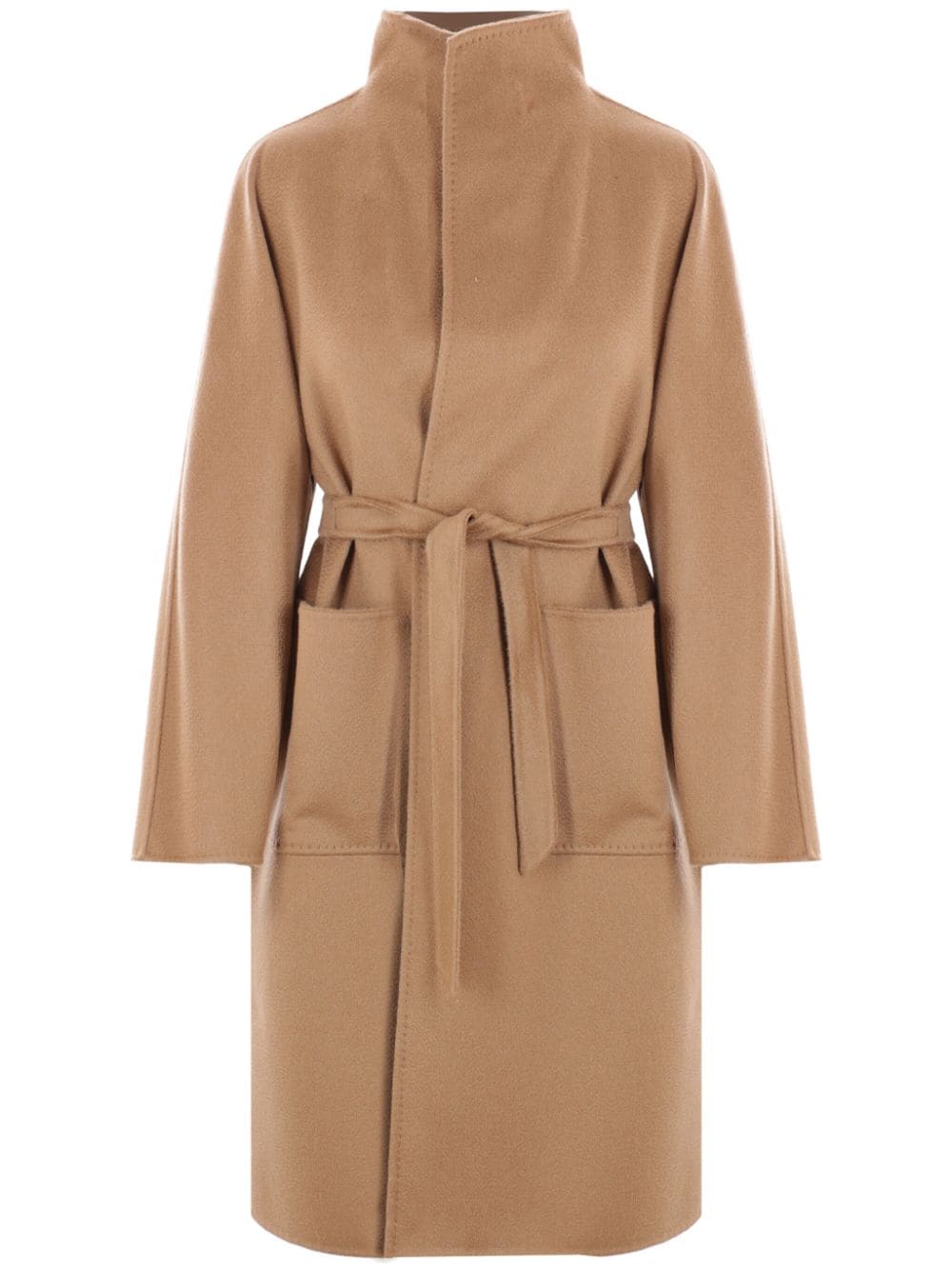 Shop Max Mara Cashmere Coat In Neutrals