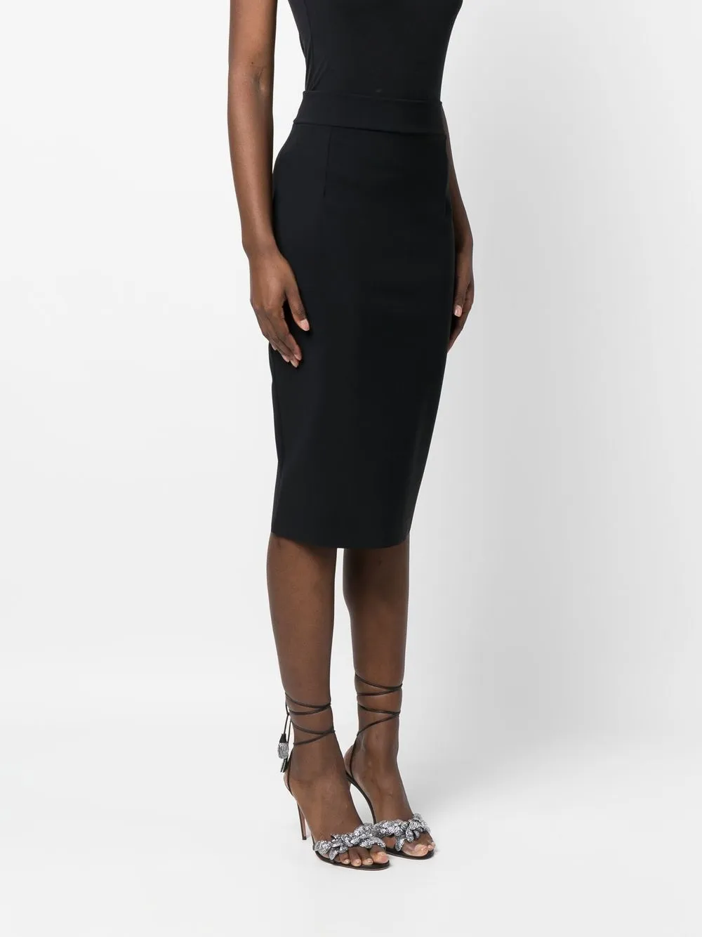 CHIARA BONI La Petite Robe Lumi midi-jurk Zwart