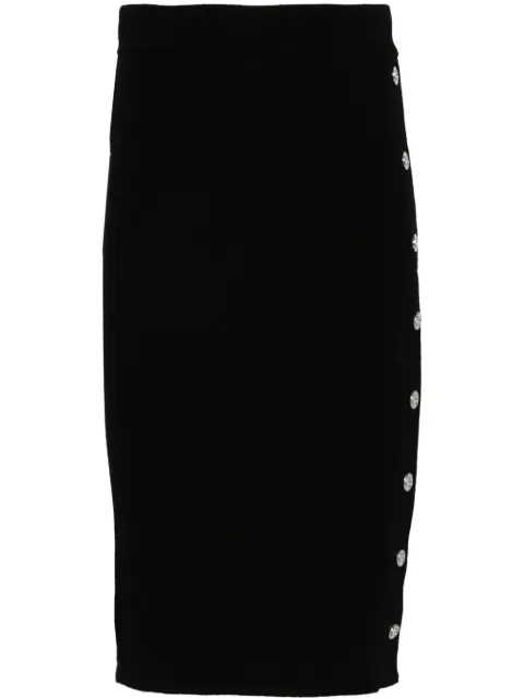 PINKO ribbed-knit midi skirt 