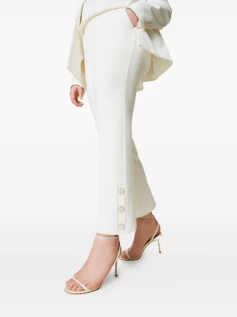 TWINSET Oval T-button trousers