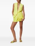 TWINSET pleated linen shorts - Yellow