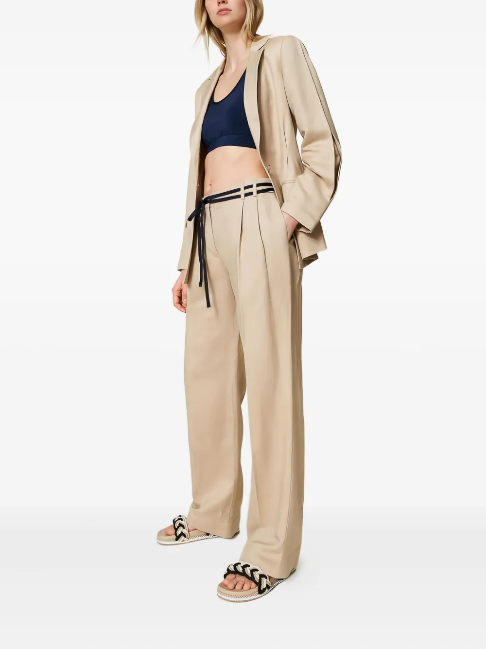 TWINSET pleated-detail blazer | Blazers | Image 2