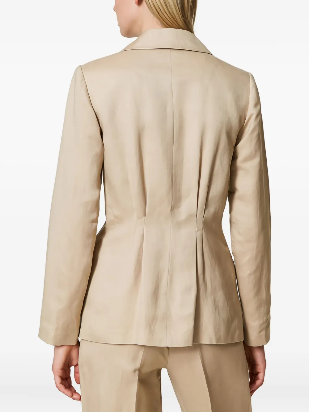 TWINSET Blazer met geplooid detail Beige