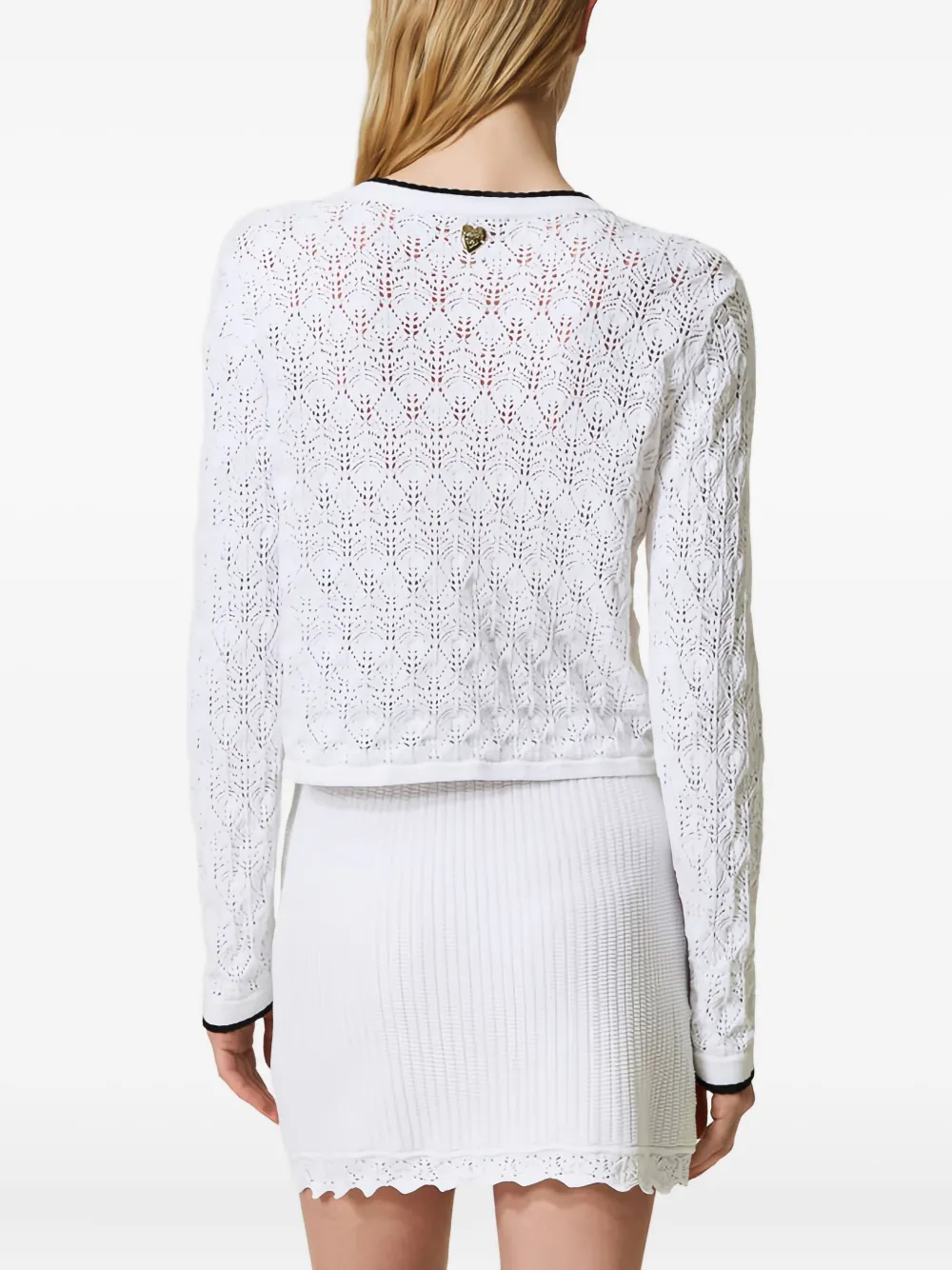 TWINSET Mini-rok verfraaid met knopen Wit