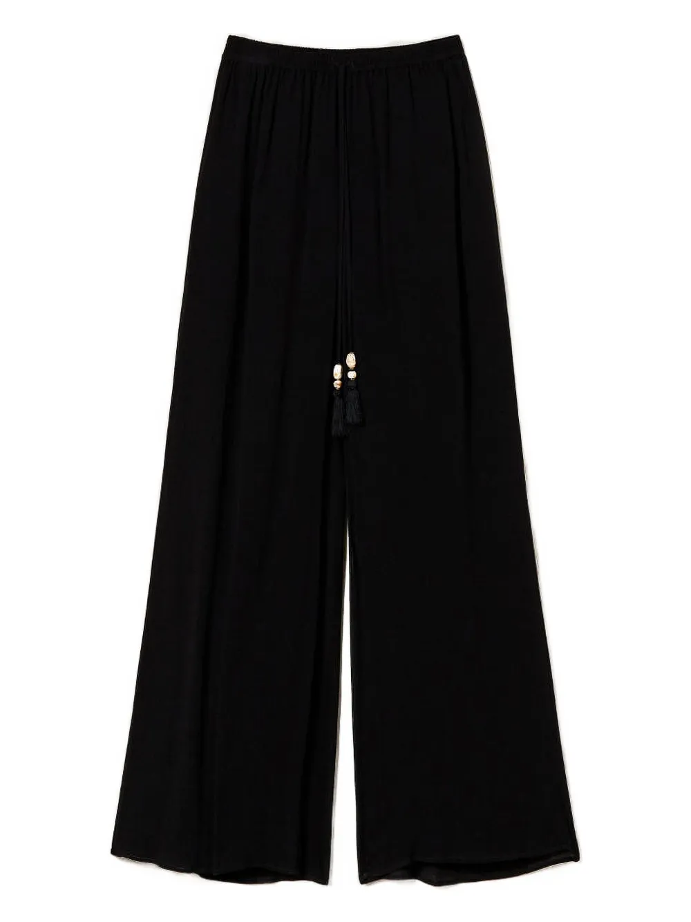 TWINSET tassel-embellished palazzo pants | Black | Image 1