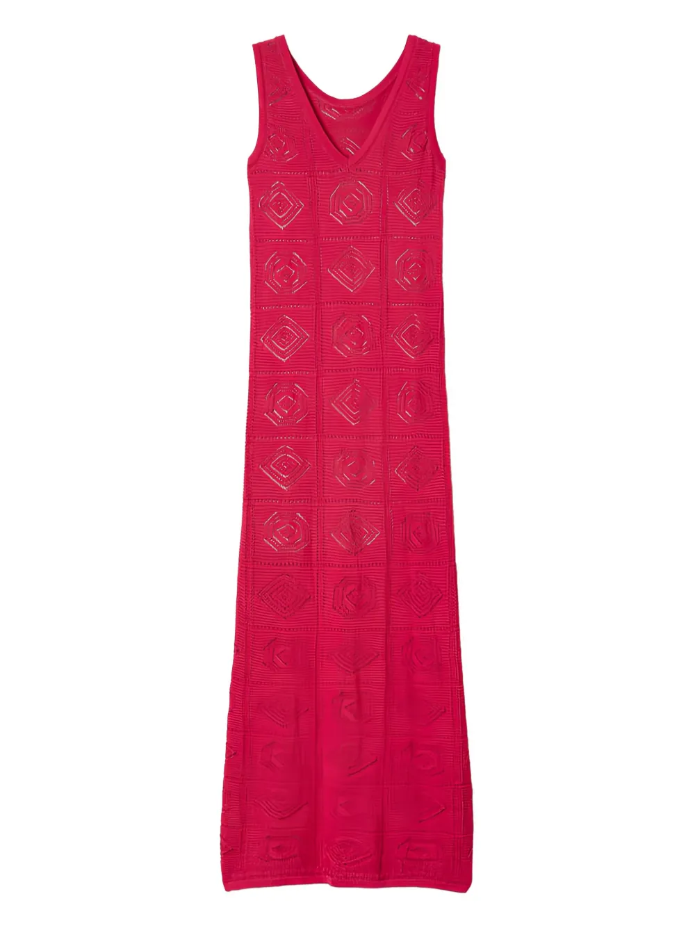 TWINSET geometric-pattern midi dress | Pink | Image 1