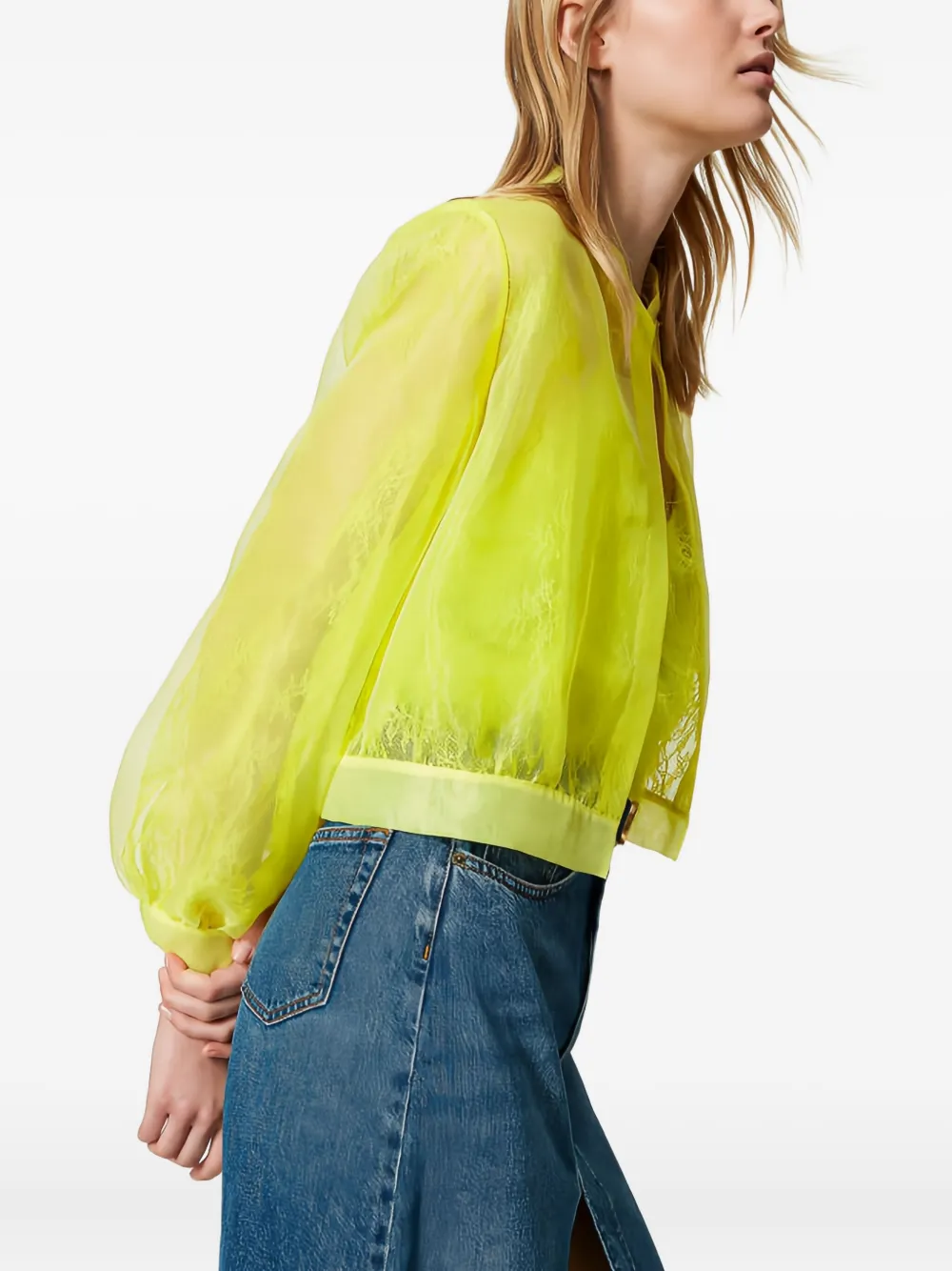 TWINSET Organza bomberjack Groen