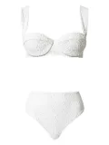 TWINSET textured underwire bikini set - White