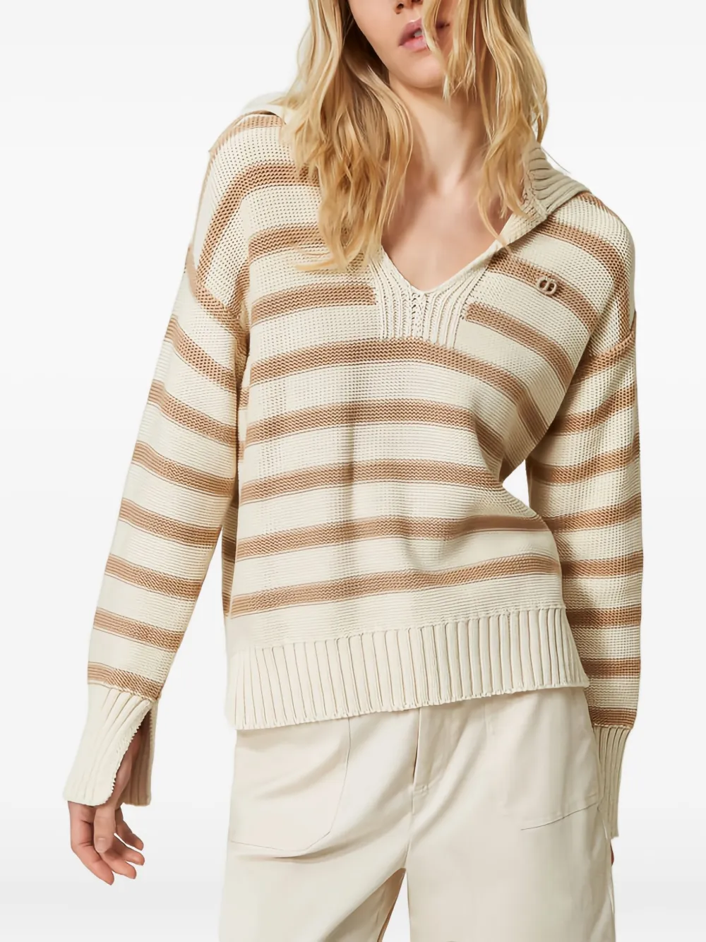 TWINSET striped long-sleeve sweatshirt | Sweaters | Image 2