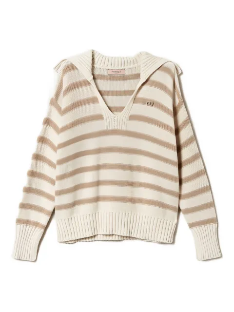 TWINSET striped long-sleeve sweatshirt 