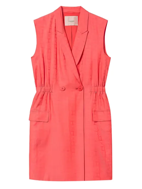 TWINSET vestido corto con doble botonadura