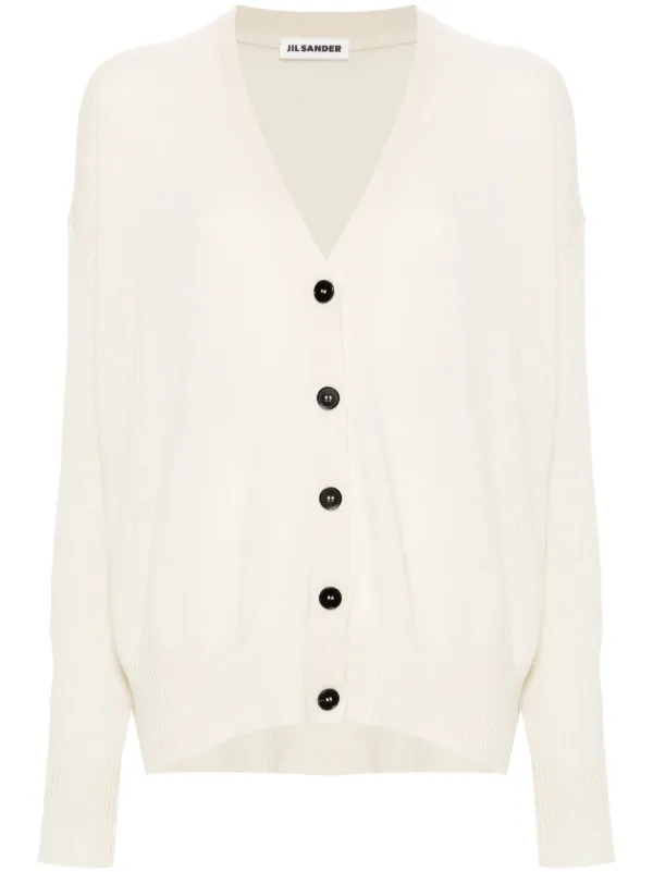 Jil Sander ドロップショルダー カシミアカーディガン