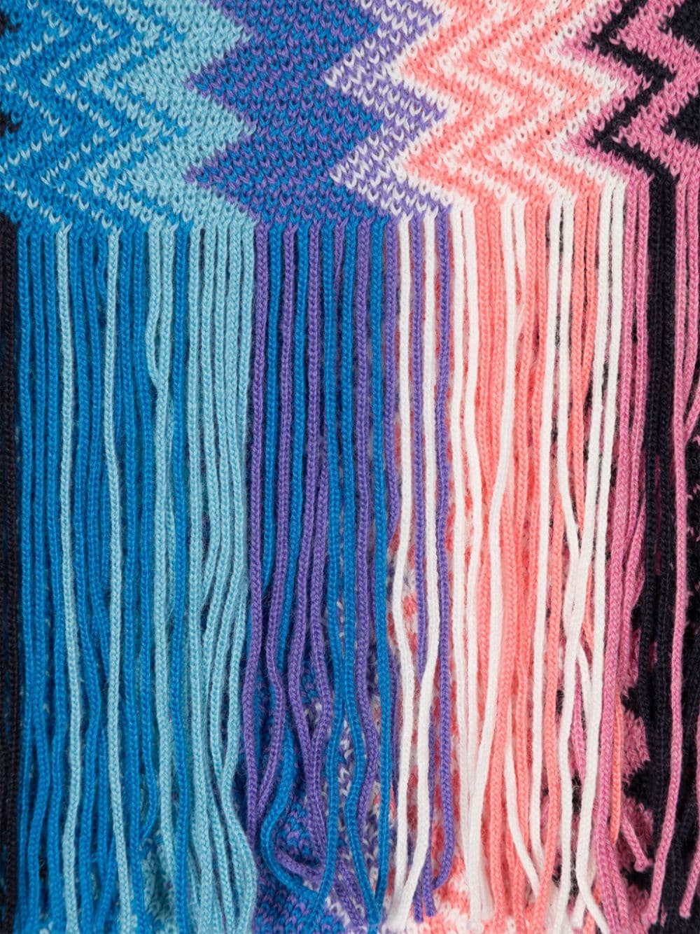 Shop Missoni Zigzag Scarf In Blue