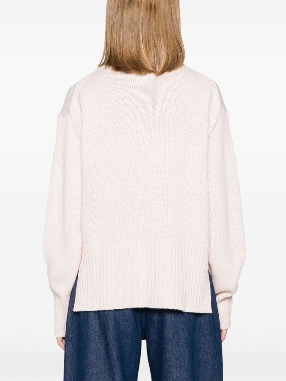 Shop Allude High-neck Sweater In Pink