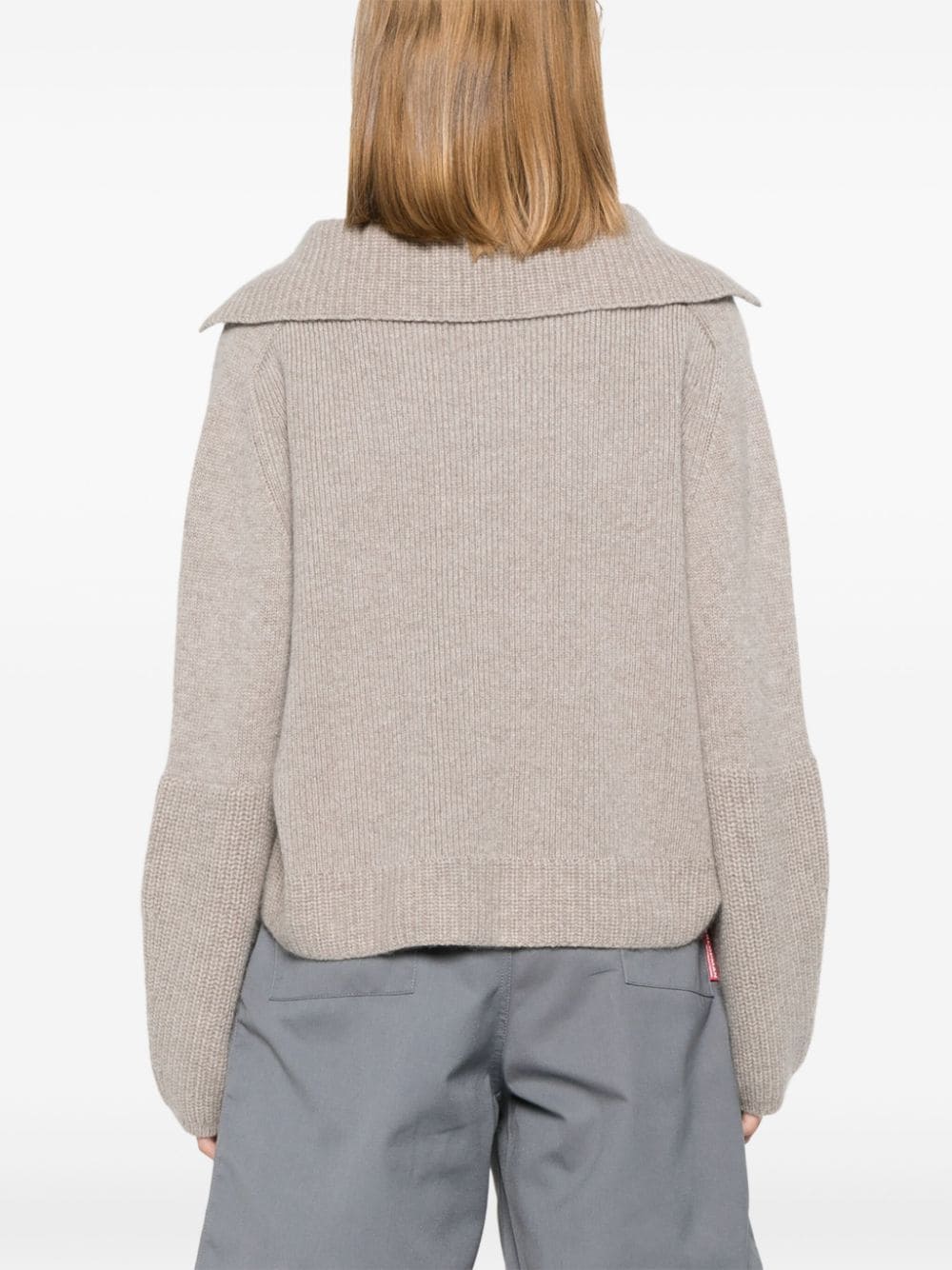 Shop Allude Cashmere Sweater In Neutrals