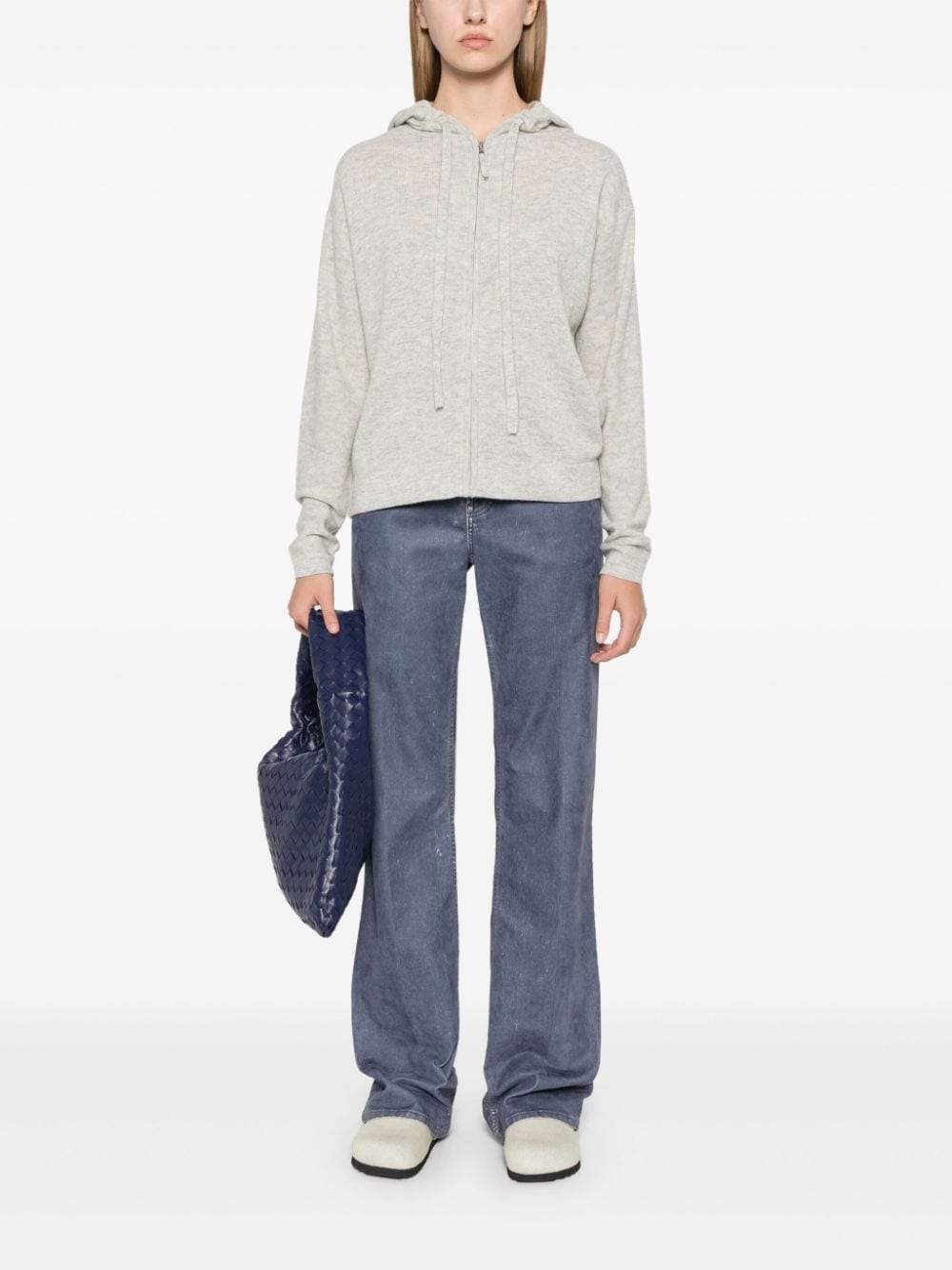 Allude fine-knit cardigan - Grijs