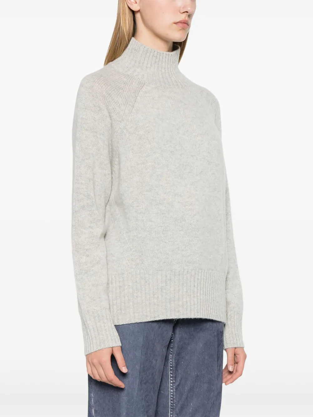 Allude Trui met mélange-effect Grijs