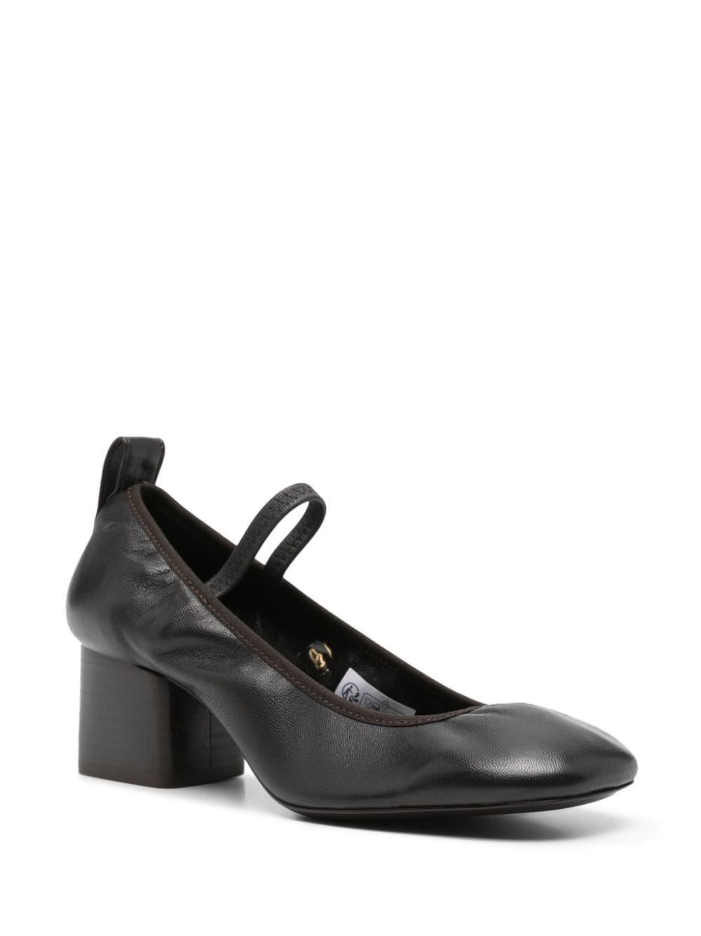 LEMAIRE 55mm pumps met vierkante neus - Bruin