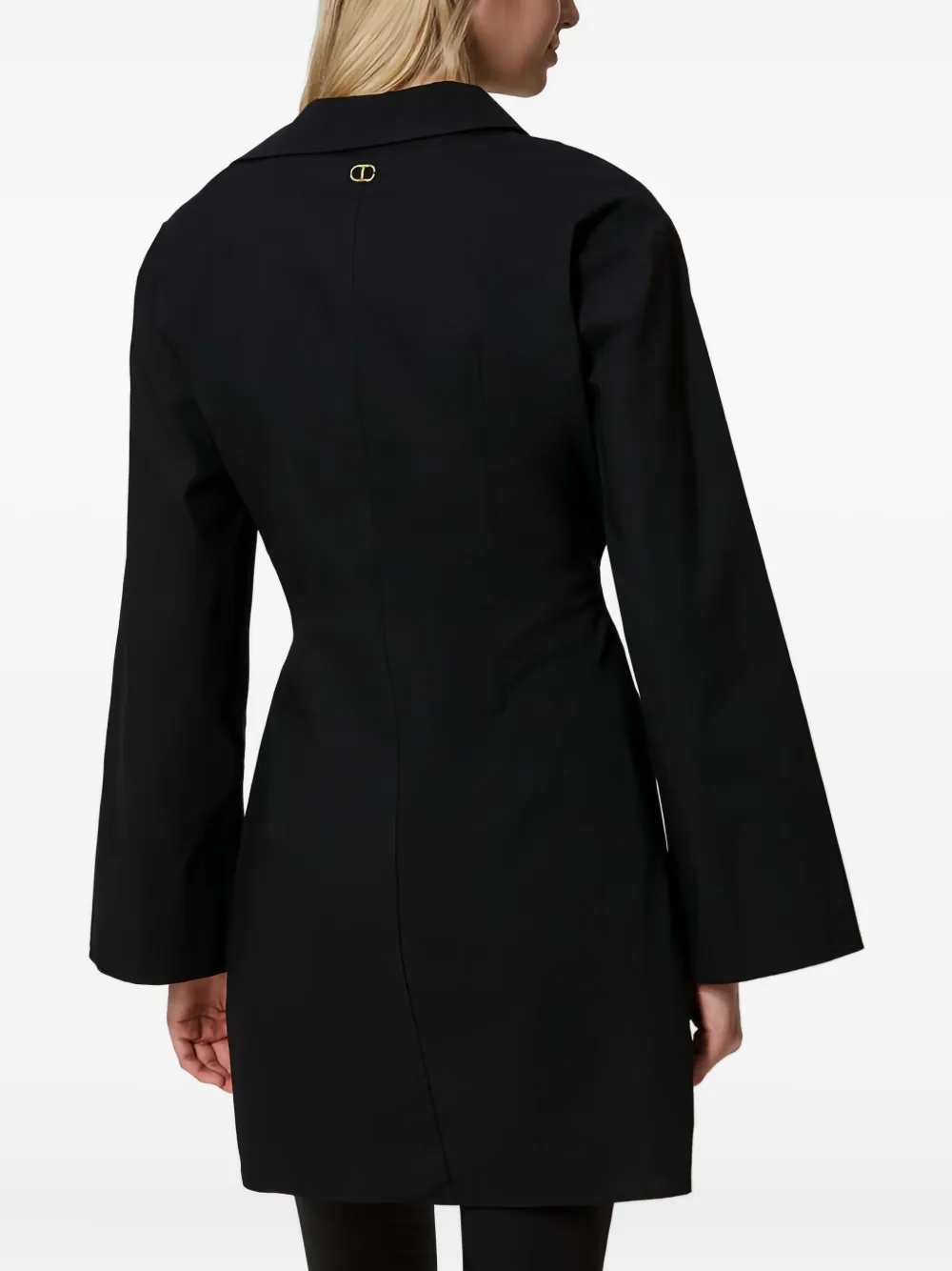 TWINSET Tuniek met gedraaid detail en uitgesneden details Zwart