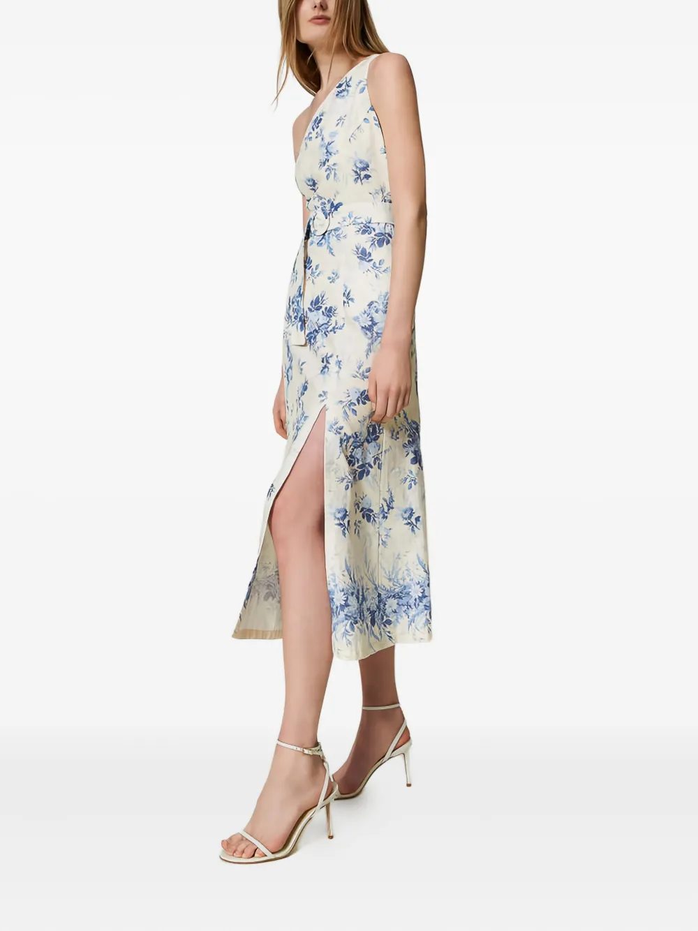 TWINSET Asymmetrische midi-jurk - Beige