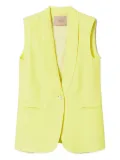 TWINSET shawl-collar sleeveless waistcoat - Yellow