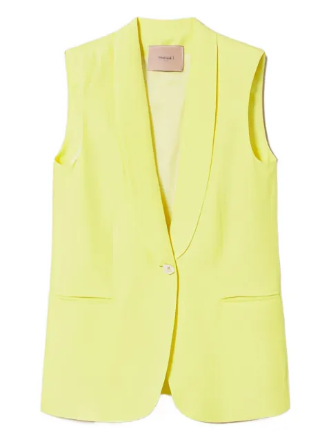 TWINSET shawl-collar sleeveless waistcoat