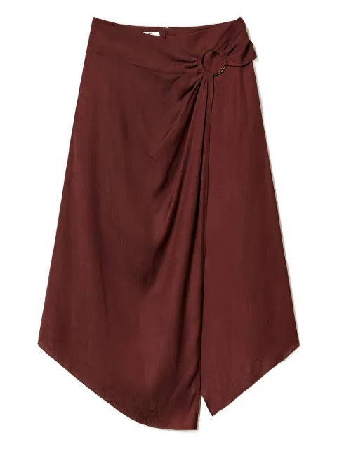 TWINSET jacquard ring-detail midi skirt